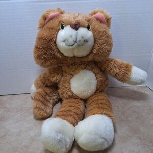 Avon Carmichael Cat Ginger Yellow Stripes 15" Vintage 1984 Plush Stuffed Animal